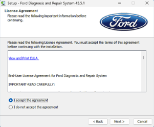 How to update Ford FDRS software